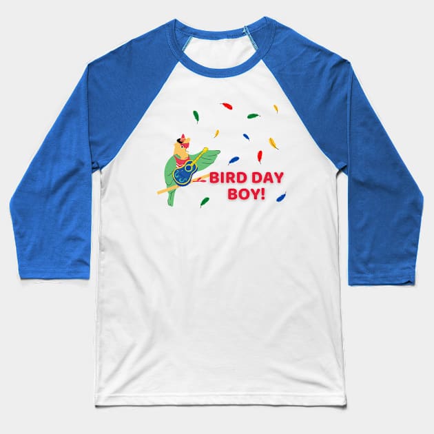 Parrot bird owners and lovers - Bird day boy (for birthday boys) Baseball T-Shirt by apparel.tolove@gmail.com